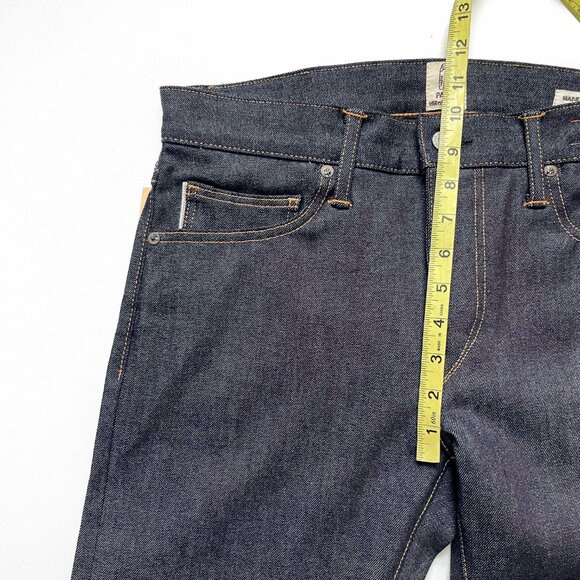 Hiroshi Kato Needle Skinny Selvedge Denim Jeans Indigo Raw Size 32 NEW NWT - Picture 9 of 12